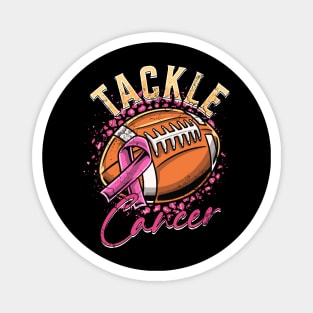 Tackle Breast Cancer Football Magnet